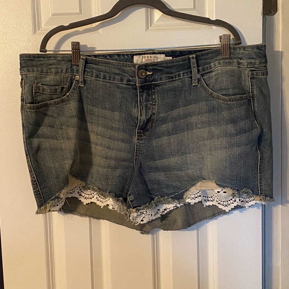 Denim shorts